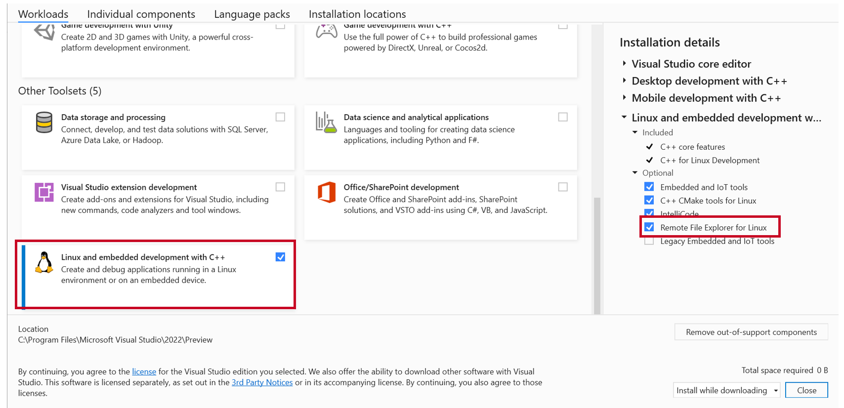 Latest updates for Remote Linux Development in Visual Studio Remote File Explorer, Integrated